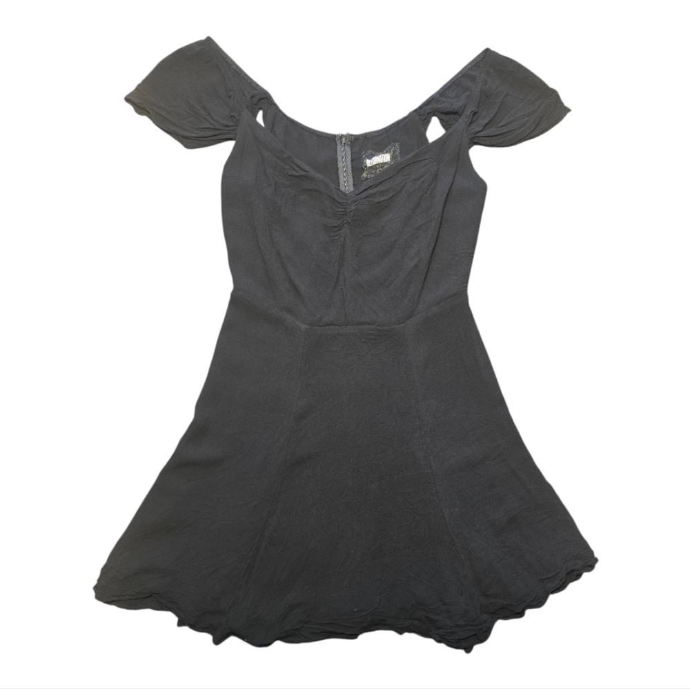 Reformation Early Era Black Mini Dress Size 8